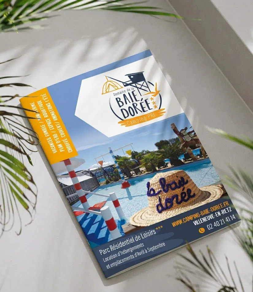 Brochure imprimée Baie Dorée - imprimerie haute qualité
