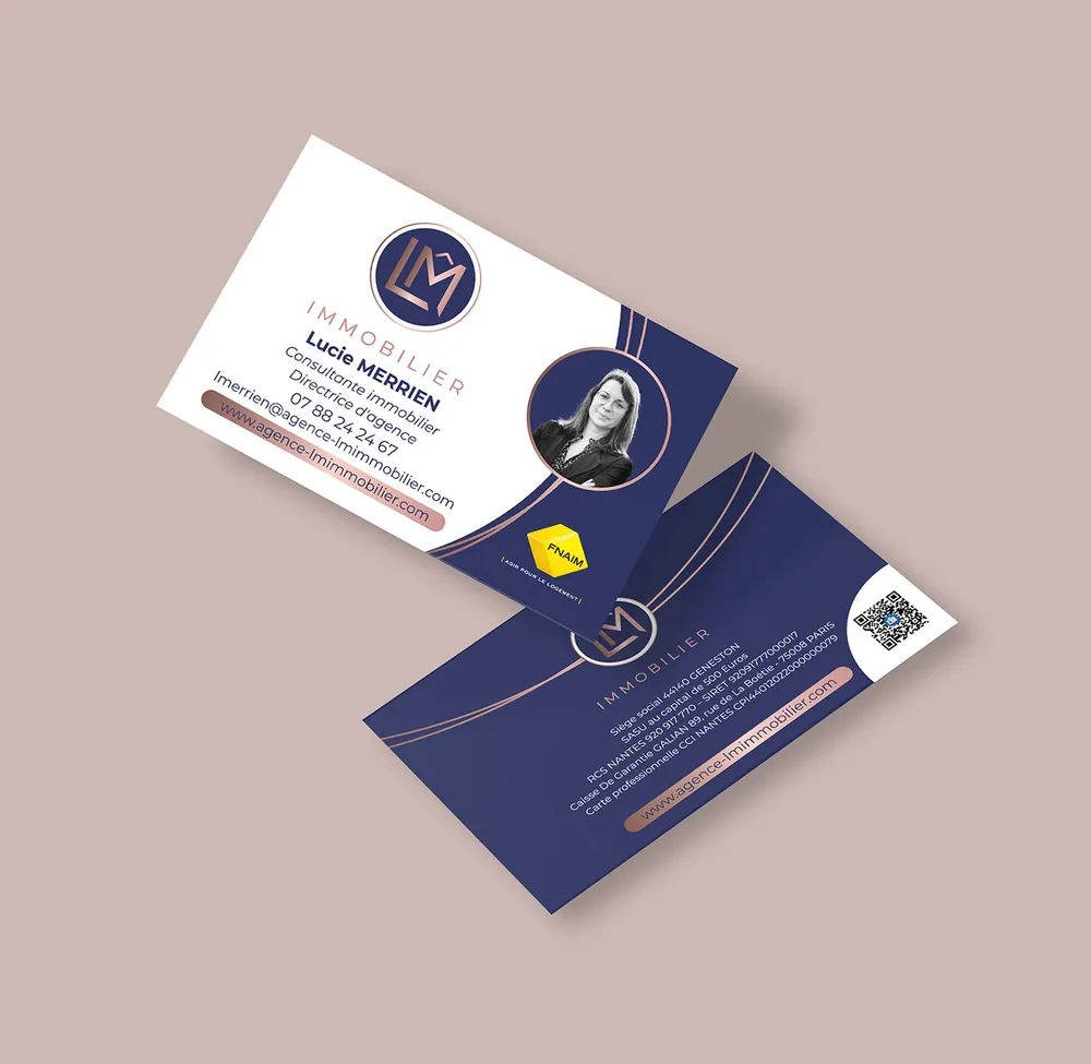 Cartes de visite LM Immobilier